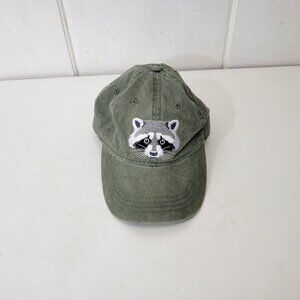 ECO Embroidered Baseball Cap Racoon New without Tag